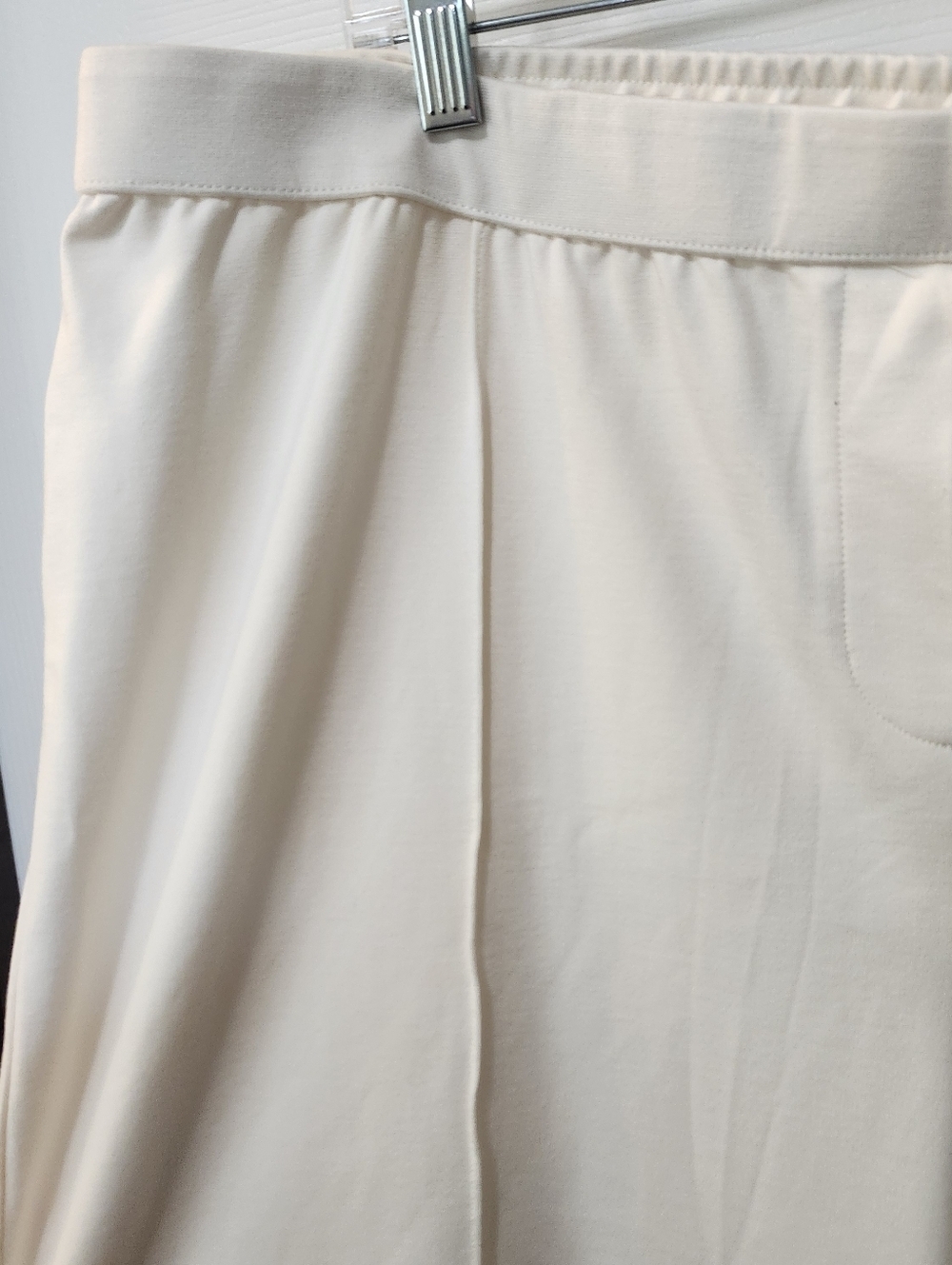 NWT J Jill Cream Elastic Pull On Wide Leg Plus Size Slacks. Sz 3X - Picture 4 of 9